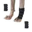 Picture of BACK ON TRACK DOG LEG WRAP with VELCRO STRAPS Black 18cm x 14cm - Pair