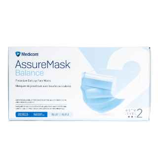 Picture of MASK ASSUREMASK BALANCE EARLOOP LEVEL 2 BLUE - 50/box