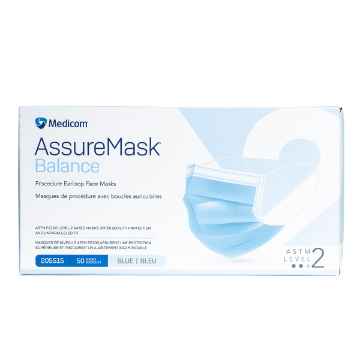 Show details for MASK ASSUREMASK BALANCE EARLOOP LEVEL 2 BLUE - 50/box Picture of MASK ASSUREMASK BALANCE EARLOOP LEVEL 2 BLUE - 50/box