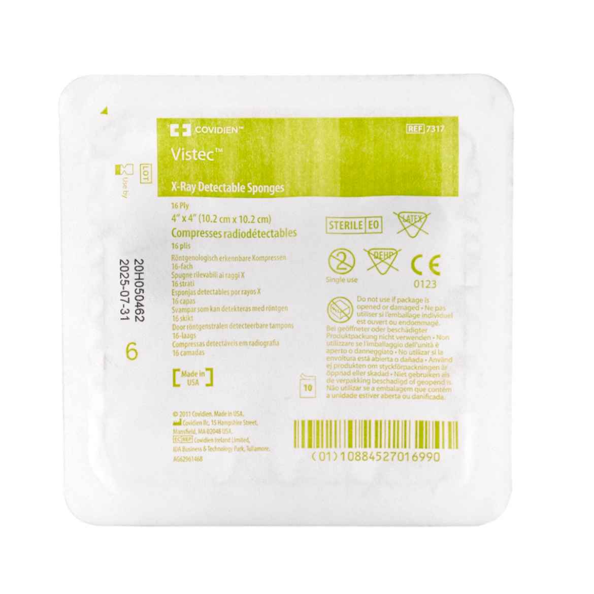 Picture of VISTEC STERILE RADIOPAQUE 4in x 4in SPONGE - 128s 