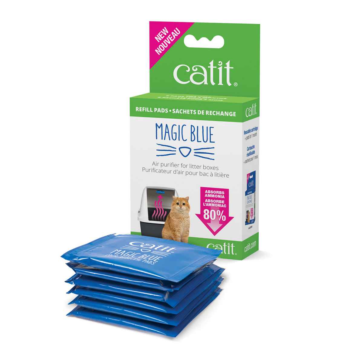 Picture of CATIT MAGIC BLUE LITTER BOX AIR PURIFIER Refill Pads - 6/box