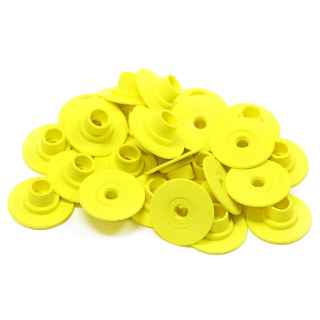 Picture of ALLFLEX BUTTON GLOBAL FEMALE SMALL YELLOW - 25/bag