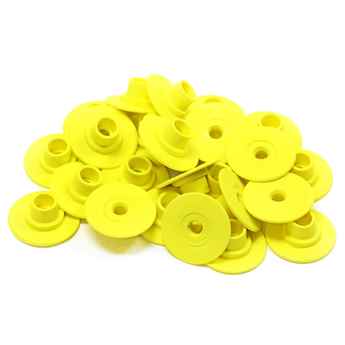 Picture of ALLFLEX BUTTON GLOBAL FEMALE SMALL YELLOW - 25's
