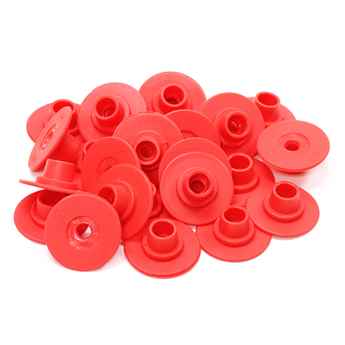 Picture of ALLFLEX BUTTON GLOBAL FEMALE SMALL RED - 25's