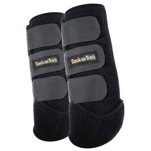 Picture of BACK ON TRACK EQUINE EXERCISE BOOTS FRONT BLACK SMALL- Pair