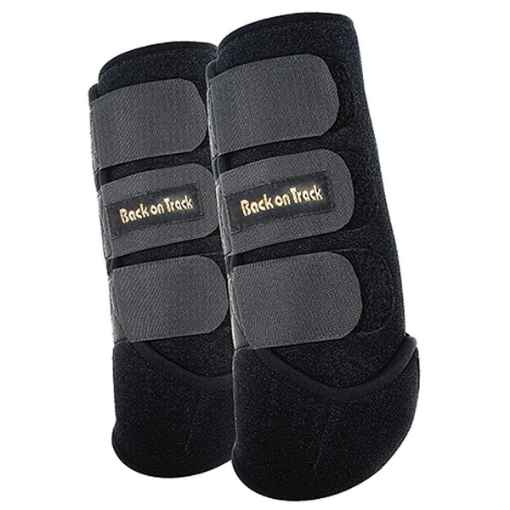Picture of BACK ON TRACK EQUINE EXERCISE BOOTS FRONT BLACK SMALL- Pair