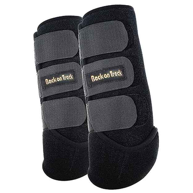 Picture of BACK ON TRACK EQUINE EXERCISE BOOTS FRONT BLACK SMALL- Pair