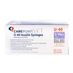 Picture of INSULIN SYRINGE & NEEDLE CAREPOINT 40iu 3/10cc 29g x 1/2in - 100`s