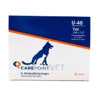 Picture of INSULIN SYRINGE & NEEDLE CAREPOINT 40iu 1cc 29g x 1/2in - 100`s