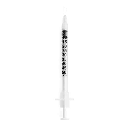 Picture of INSULIN SAFETY SYRINGE SOL-CARE U100 0.5ml 30g x 5/16in - 100s