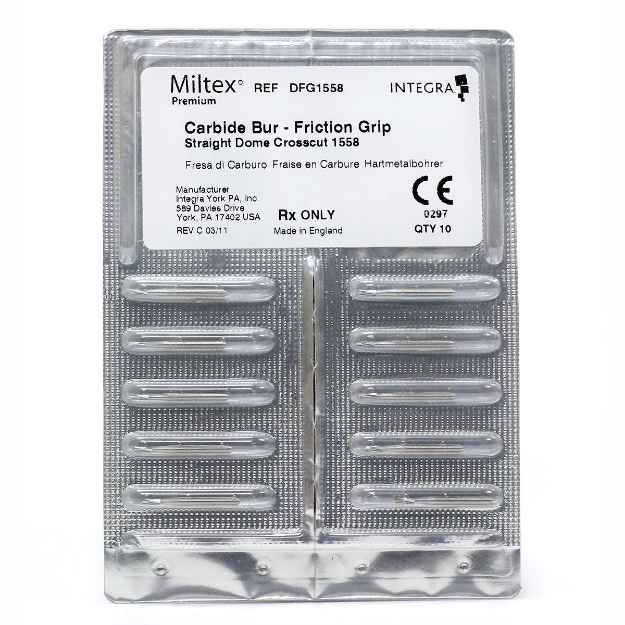 Picture of MILTEX CARBIDE BURS FG1558 - 10/pkg (DFG1558)