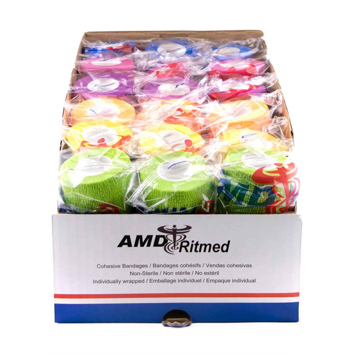 Picture of COHESIVE BANDAGE 2in ASSORTED - 36/box