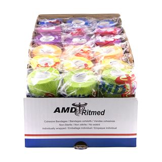 Picture of COHESIVE BANDAGE 2in ASSORTED - 36/box