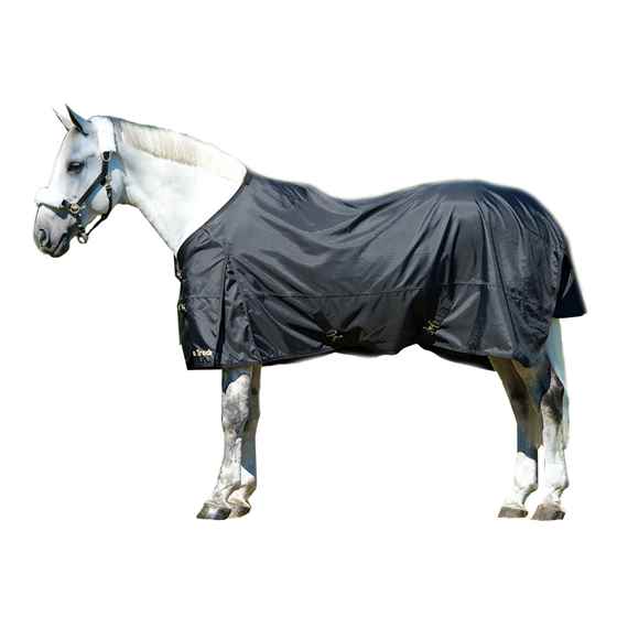 Picture of BACK ON TRACK EQUINE ALL PURPOSE TURN OUT RUG BLACK - 78in