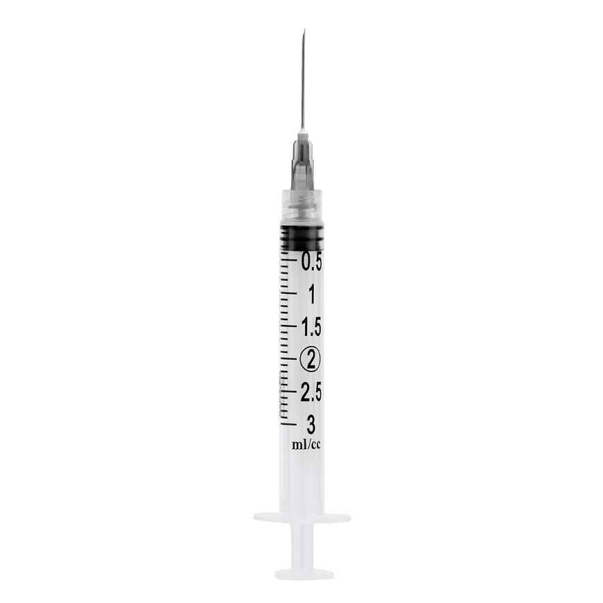 Picture of SYRINGE & NEEDLE EXEL 3cc LL 22g x 1in - 100s