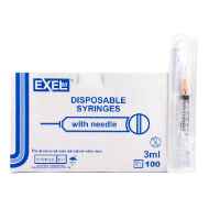 Picture of SYRINGE & NEEDLE EXEL 3cc LS 25g x 5/8in - 100s