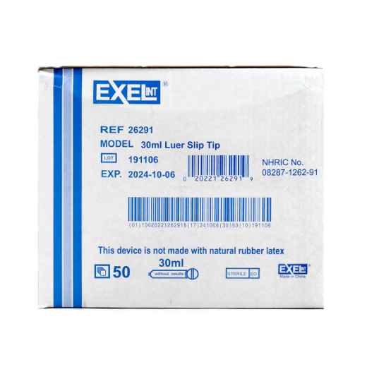 Picture of SYRINGE EXEL 30cc LS ECCENTRIC- 50s