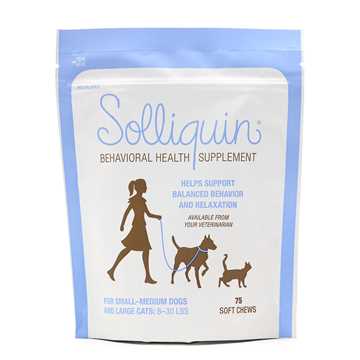 Picture of SOLLIQUIN SOFT CHEWS for SMALL/MED DOGS & LARGE CATS - 75s