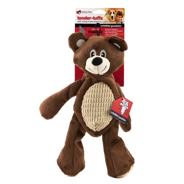 Picture of TOY DOG TENDER - TUFFS NO STUFFING Happy Bear