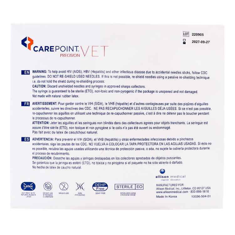 Picture of SYRINGE CAREPOINT 20cc ECCENTRIC LS - 50s
