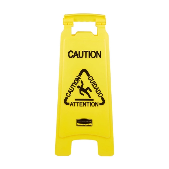 Picture of WET FLOOR CAUTION SIGN (TENT STYLE) - 26in