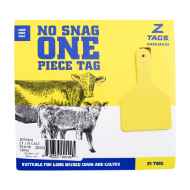Picture of Z TAG CALF one piece LONG NECK YELLOW BLANK - 25/bag