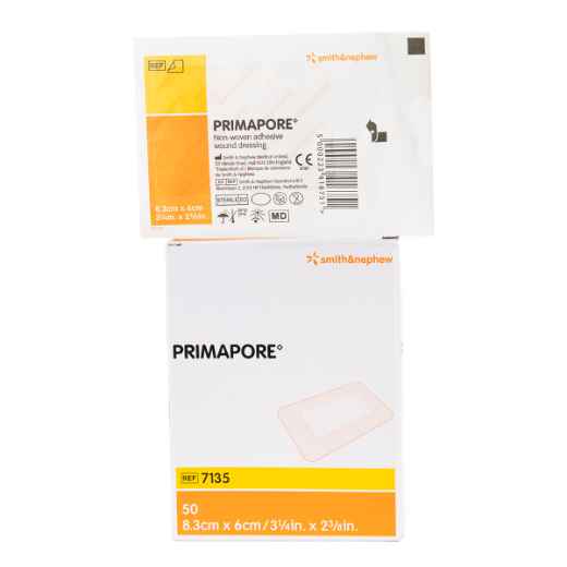 Picture of PRIMAPORE ADHESIVE NON WOVEN DRESSING 8.3cm x 6cm - 50's