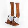 Picture of BACK ON TRACK EQUINE ROYAL PROTECTION BELL BOOTS WHITE MEDIUM- Pair