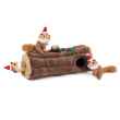 Picture of XMAS HOLIDAY CANINE ZIPPYPAW HOLIDAY BURROW- Yule Log w/ 3 toy Inserts 