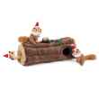 Picture of XMAS HOLIDAY CANINE ZIPPYPAWS HOLIDAY BURROW- Yule Log w/ 3 toy Inserts 