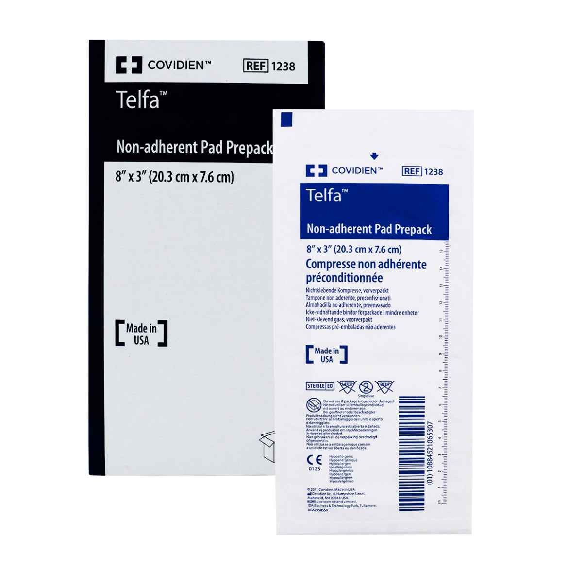 Picture of TELFA PAD NON-ADHERENT STERILE 3in x 8in - 50/box