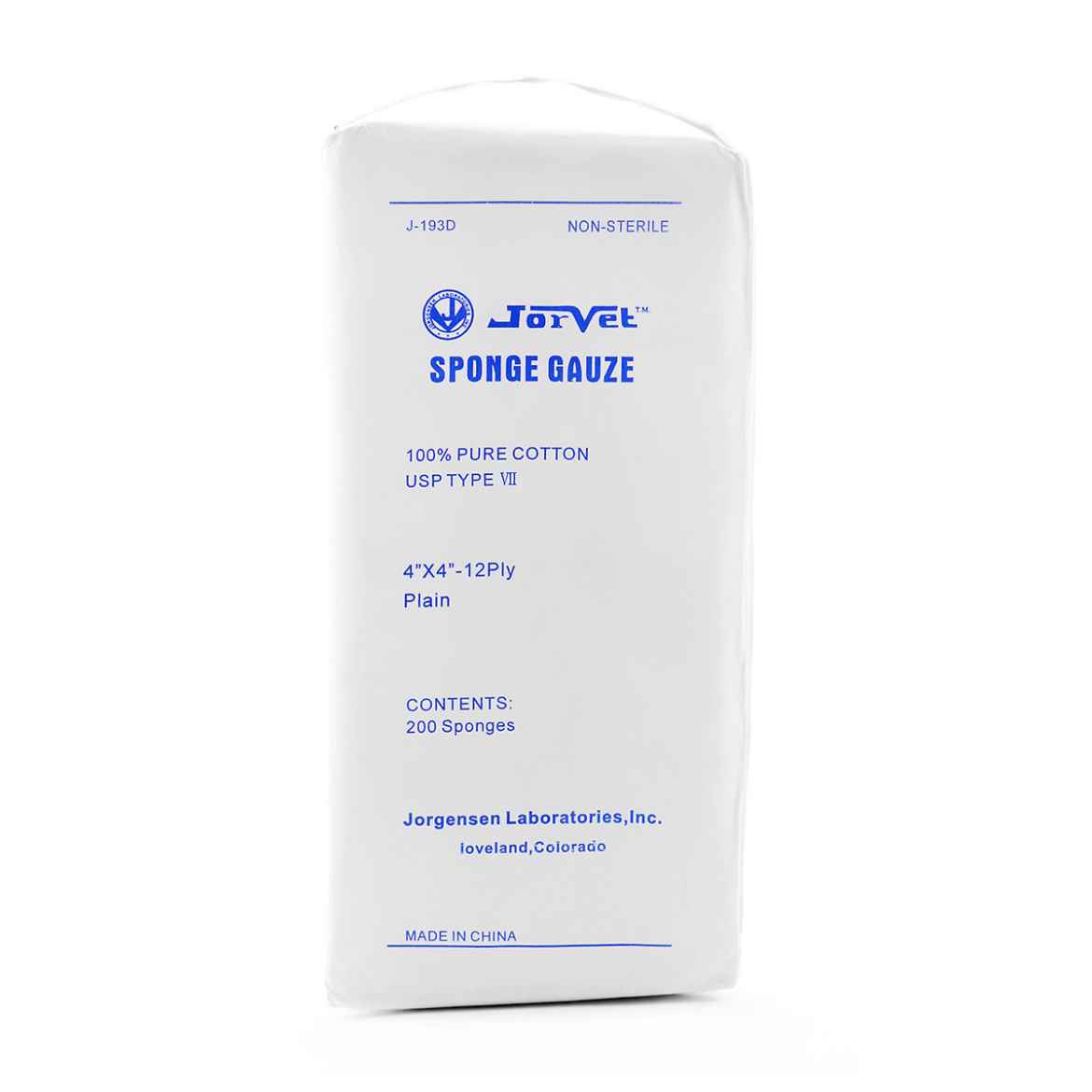 Picture of GAUZE SPONGES 4in x 4in 12/ply (J0193D) - 200/bag