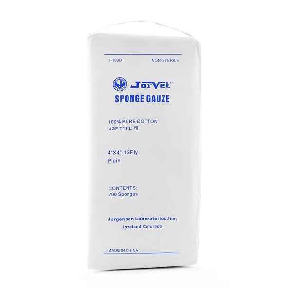 Picture of GAUZE SPONGES 4in x 4in 12/ply (J0193D) - 200/bag