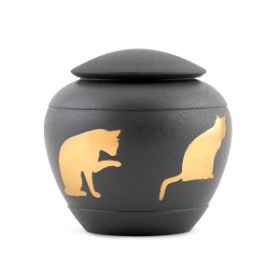 Show details for CREMATION Urn Shale Silhoutte Cat (J0316HS) Picture of CREMATION Urn Shale Silhoutte Cat (J0316HS)