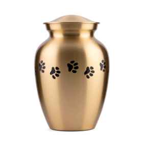 Show details for CREMATION Urn Paw Print Classic Brass (J316PPS) - Small Picture of CREMATION Urn Paw Print Classic Brass (J316PPS) - Small