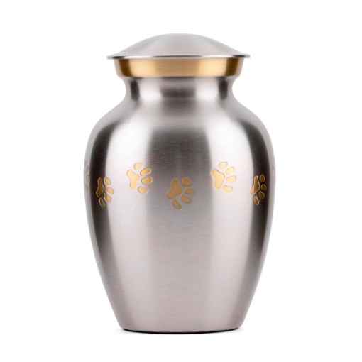 Picture of CREMATION Urn Paw Print Classic Pewter (J0316PPPXS) - X Small