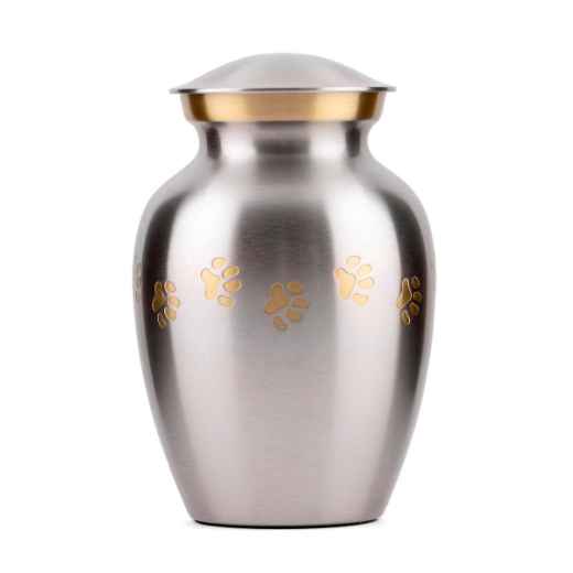 Picture of CREMATION Urn Paw Print Classic Pewter (J0316PPPXS) - X Small