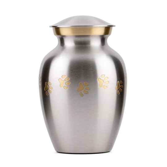 Picture of CREMATION Urn Paw Print Classic Pewter (J0316PPPXS) - X Small