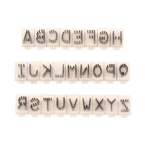 Picture of TATTOO LETTER 3/8in set of letters A-Z (J0643L)