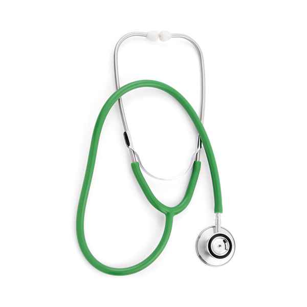 Picture of STETHOSCOPE DUAL- SIDED HEAD Jorvet Green Tubing (J0205F) - 30in