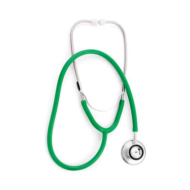 Picture of STETHOSCOPE DUAL- SIDED HEAD Jorvet Green Tubing (J0205F) - 30in