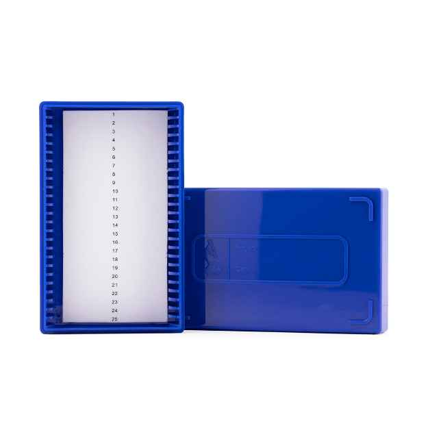 Picture of MICROSCOPE SLIDE 25 PLACE SLIDE BOX (J0816T)