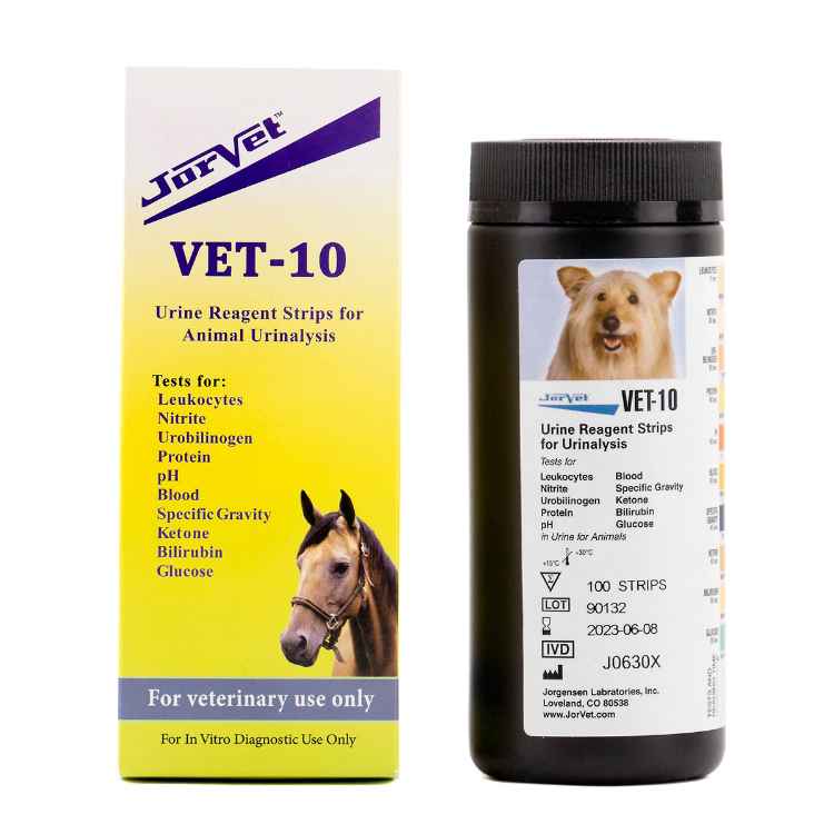 Picture of VET 10 URINE REAGENT TEST STRIPS (J0630X) - 100s