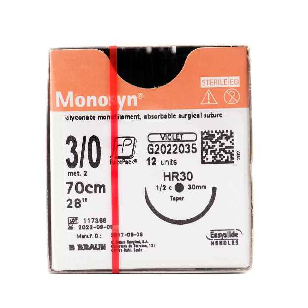 Picture of MONOSYN SUTURE 3/0 - HR30 70cm L (G2022035) - 12`s