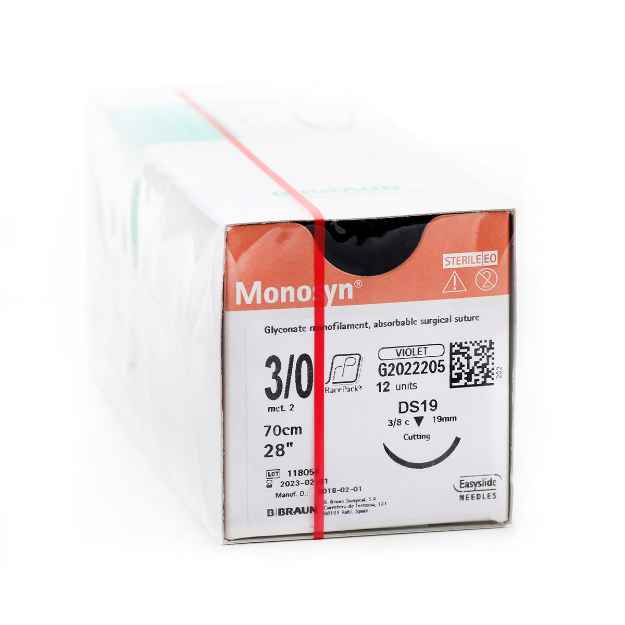 Picture of MONOSYN SUTURE 3/0 - DS19 (G2022205) - 12`s