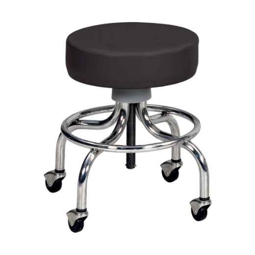 Picture of STOOL BLACK w / CHROME BASE (J0809B)