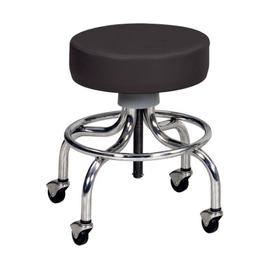 Picture of STOOL BLACK w / CHROME BASE (J0809B)