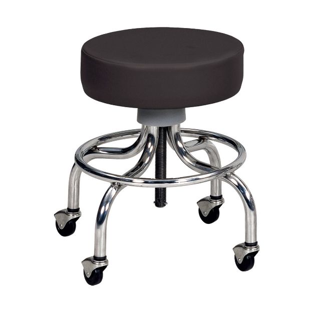 Picture of STOOL BLACK w / CHROME BASE (J0809B)