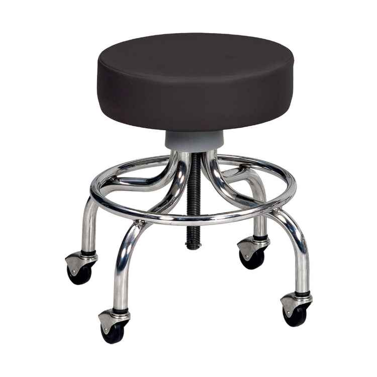 Picture of STOOL BLACK w / CHROME BASE (J0809B)