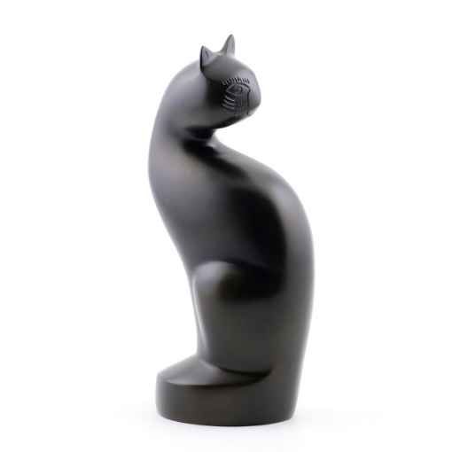 Picture of CREMATION Urn Sitting Bronze Cat (J0317C)